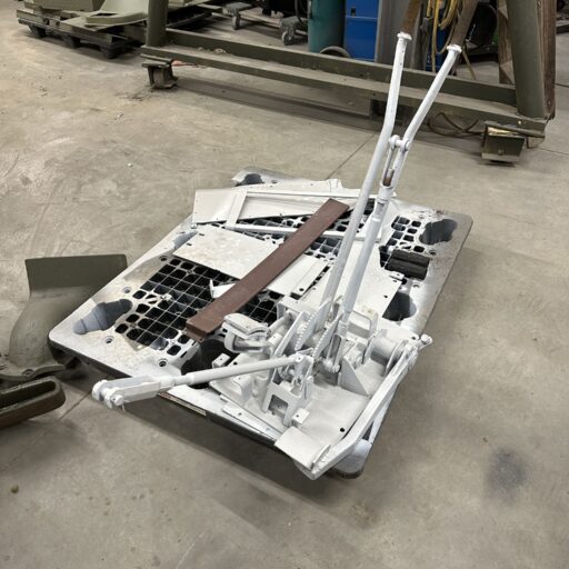 Complete drivers control assembly of the M36 Jackson, ready for reinstallation.