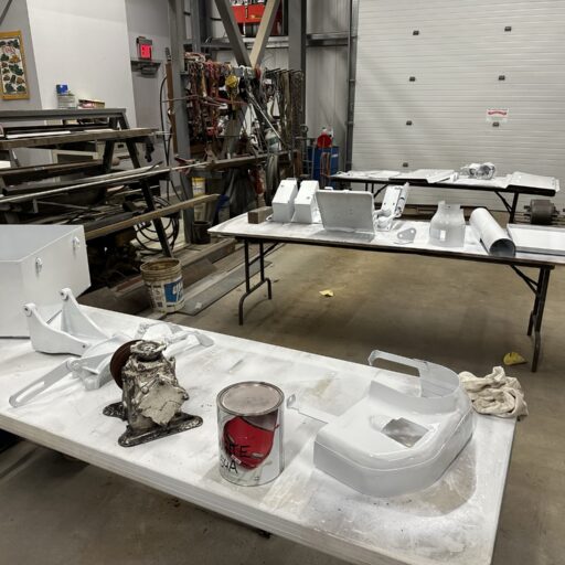 More completed components of the M36 Jackson after painting, ready for reinstallation.