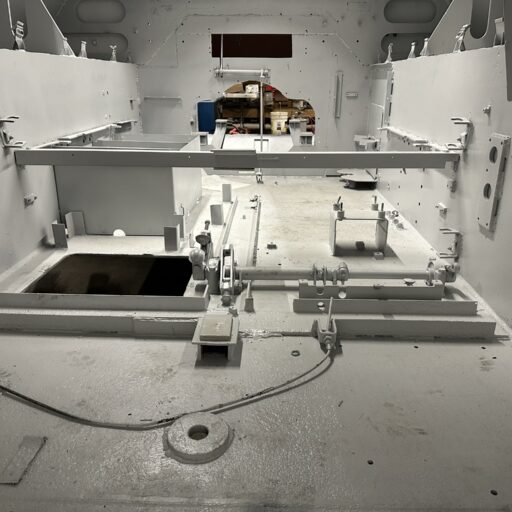 Painting of the inner hull of the M36 Jackson complete, March 2023