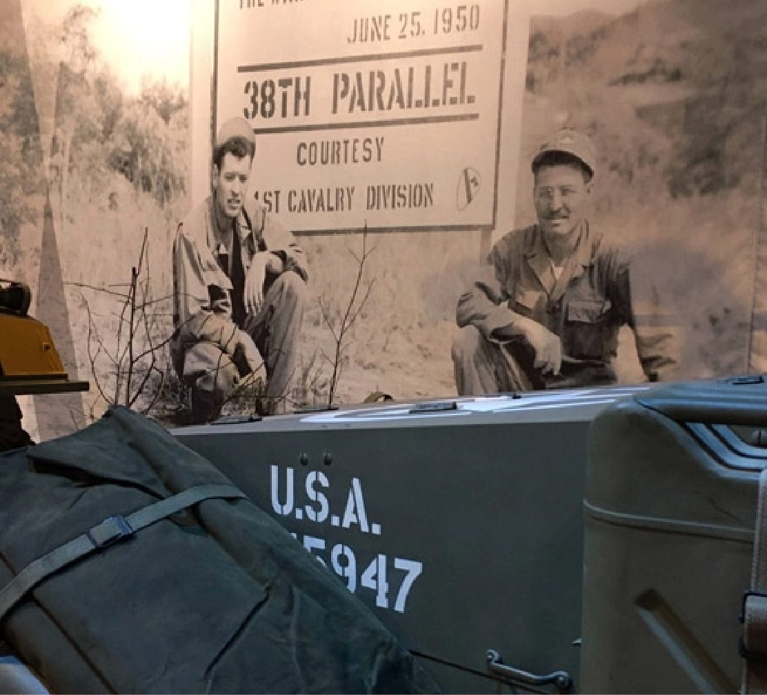 Korean War 38th Parallel exhibit