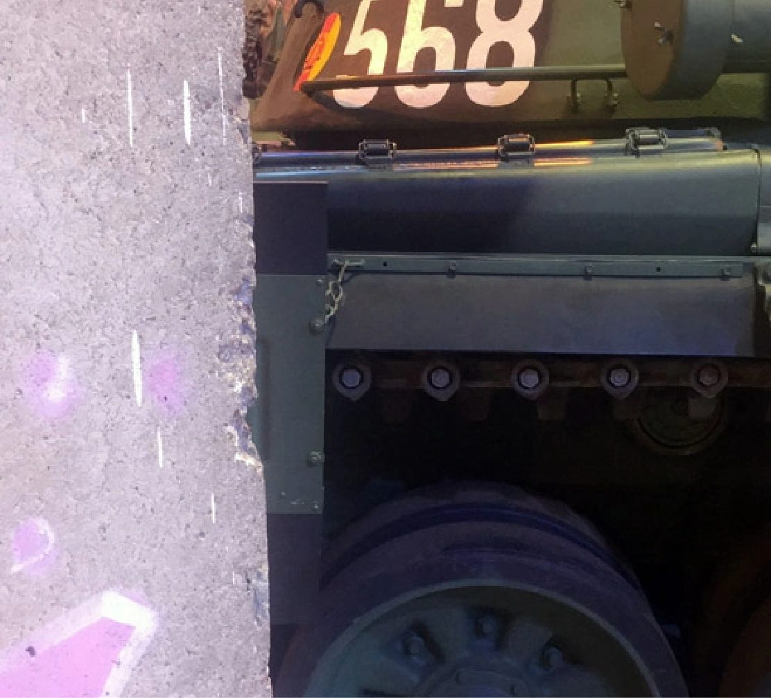 Cold War era armored vehicle exhibit