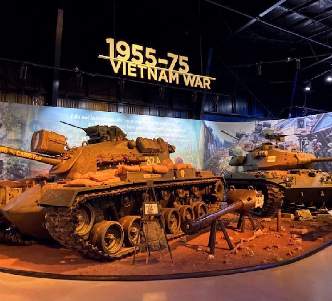 Vietnam War tanks exhibit 1955-75