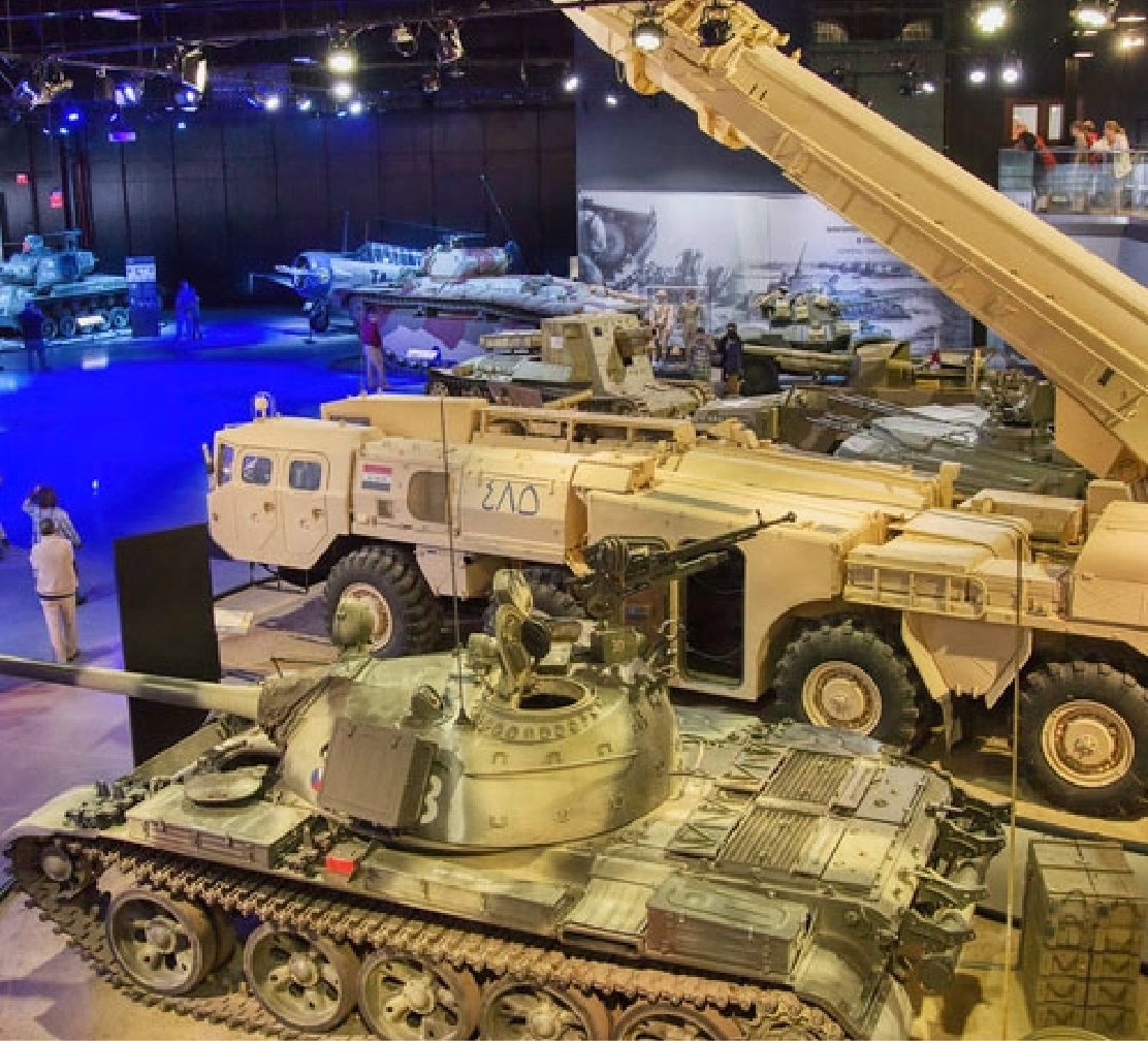 Gulf War desert armored vehicles exhibit
