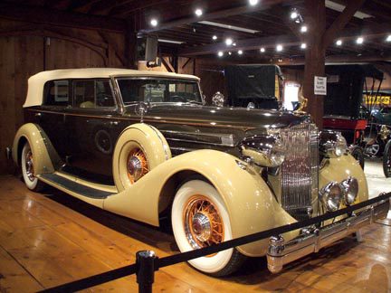 1935 Packard Twelve Model 1208, Convertible Sedan at the American Heritage Museum