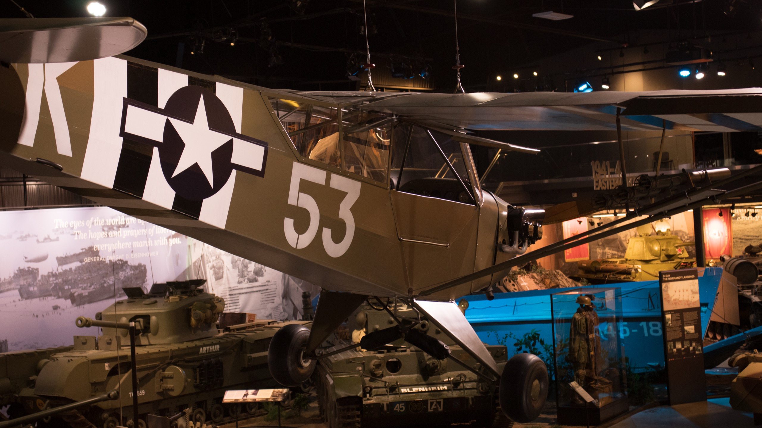 1943 Piper L-4H Grasshopper "Rosie the Rocketer", rear right