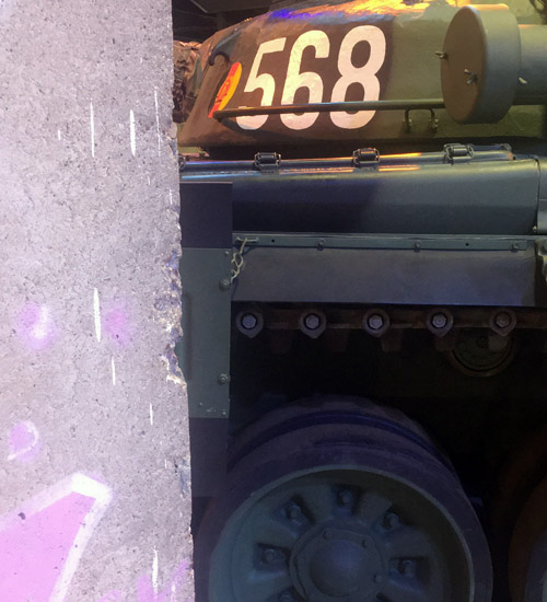 Soviet T-72G main battle tank on display