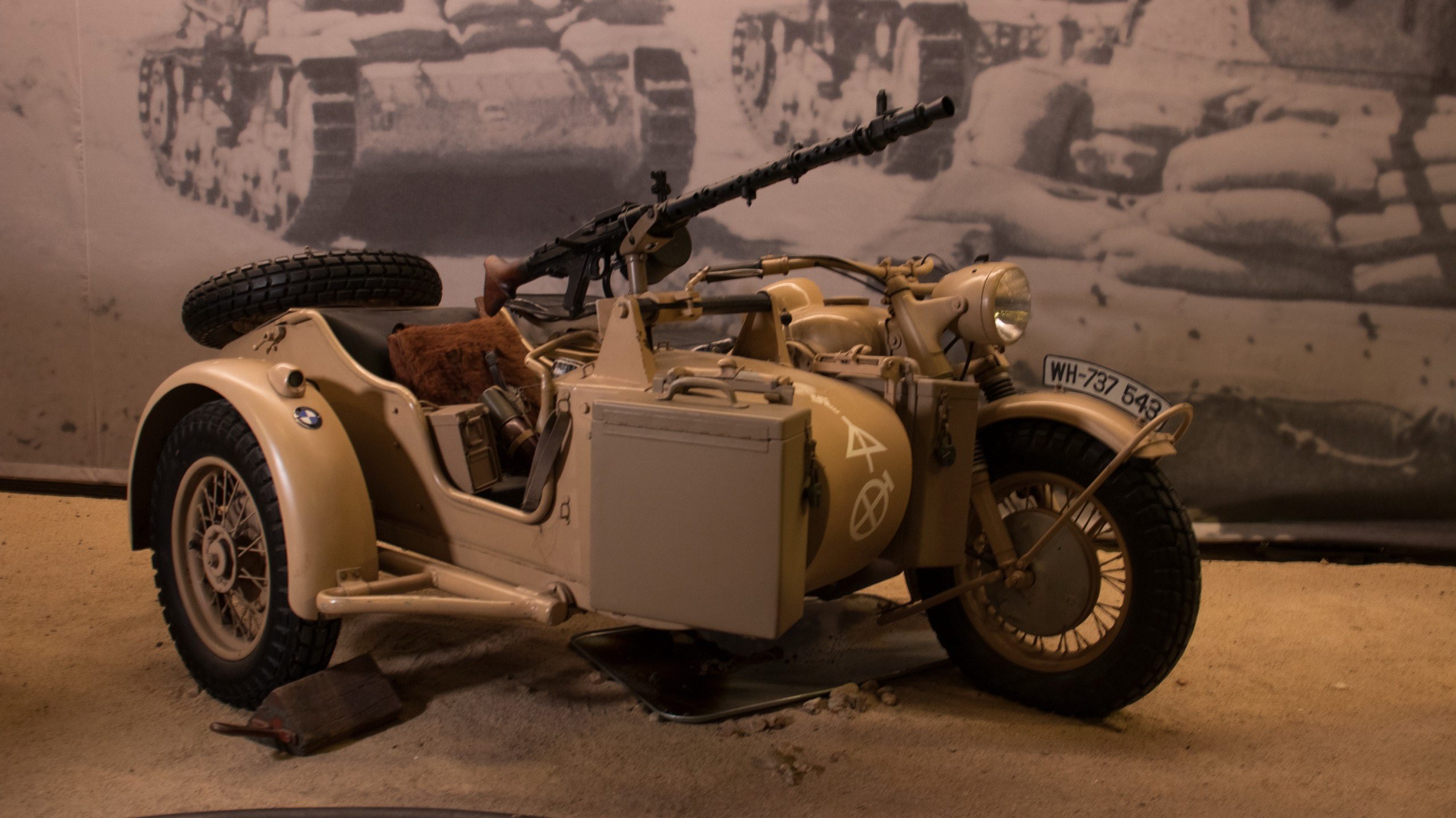 1942 R75 Motorcycle with Sidecar, right