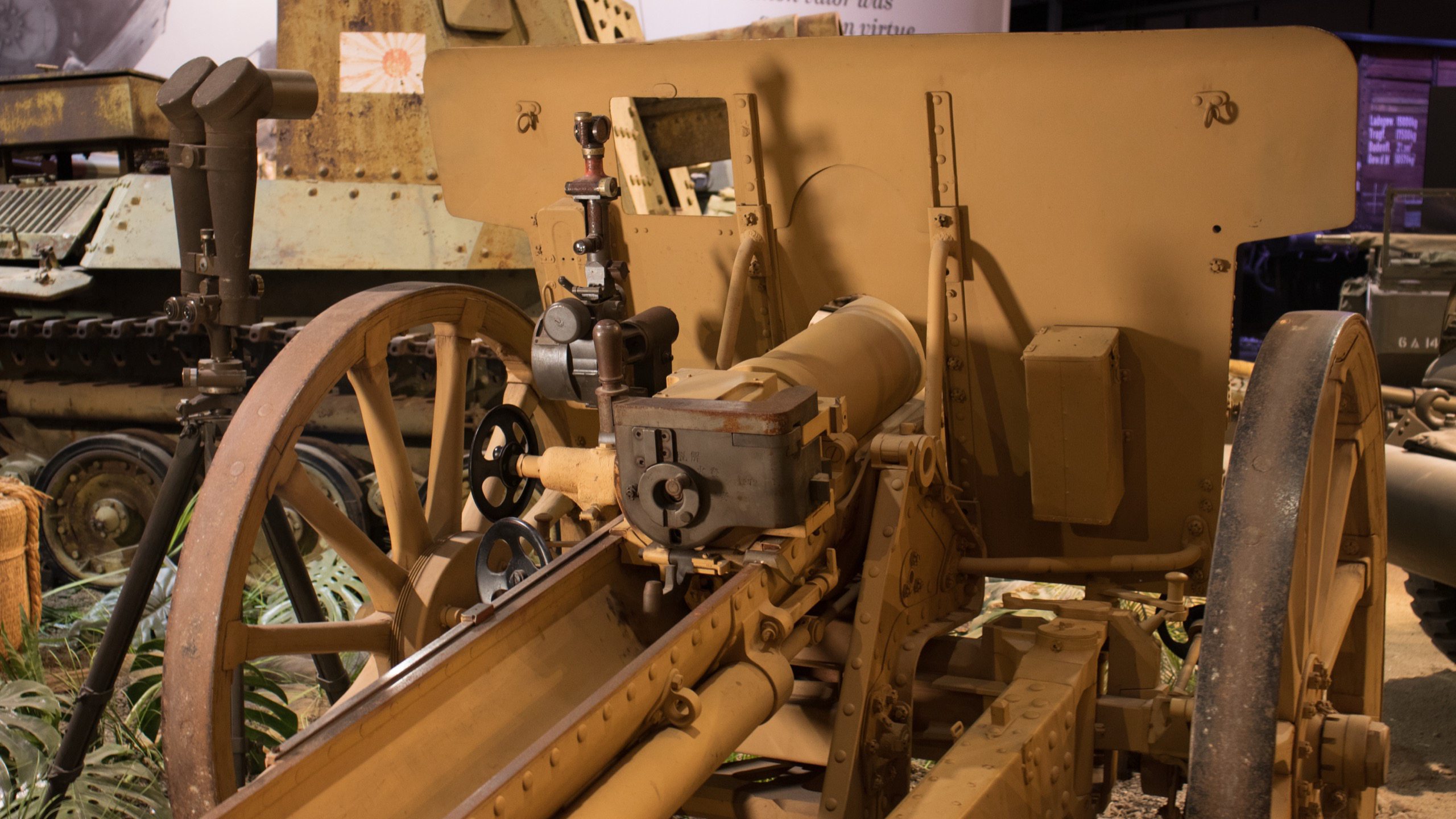 1935 Japanese Type 91 10cm Howitzer, rear detail