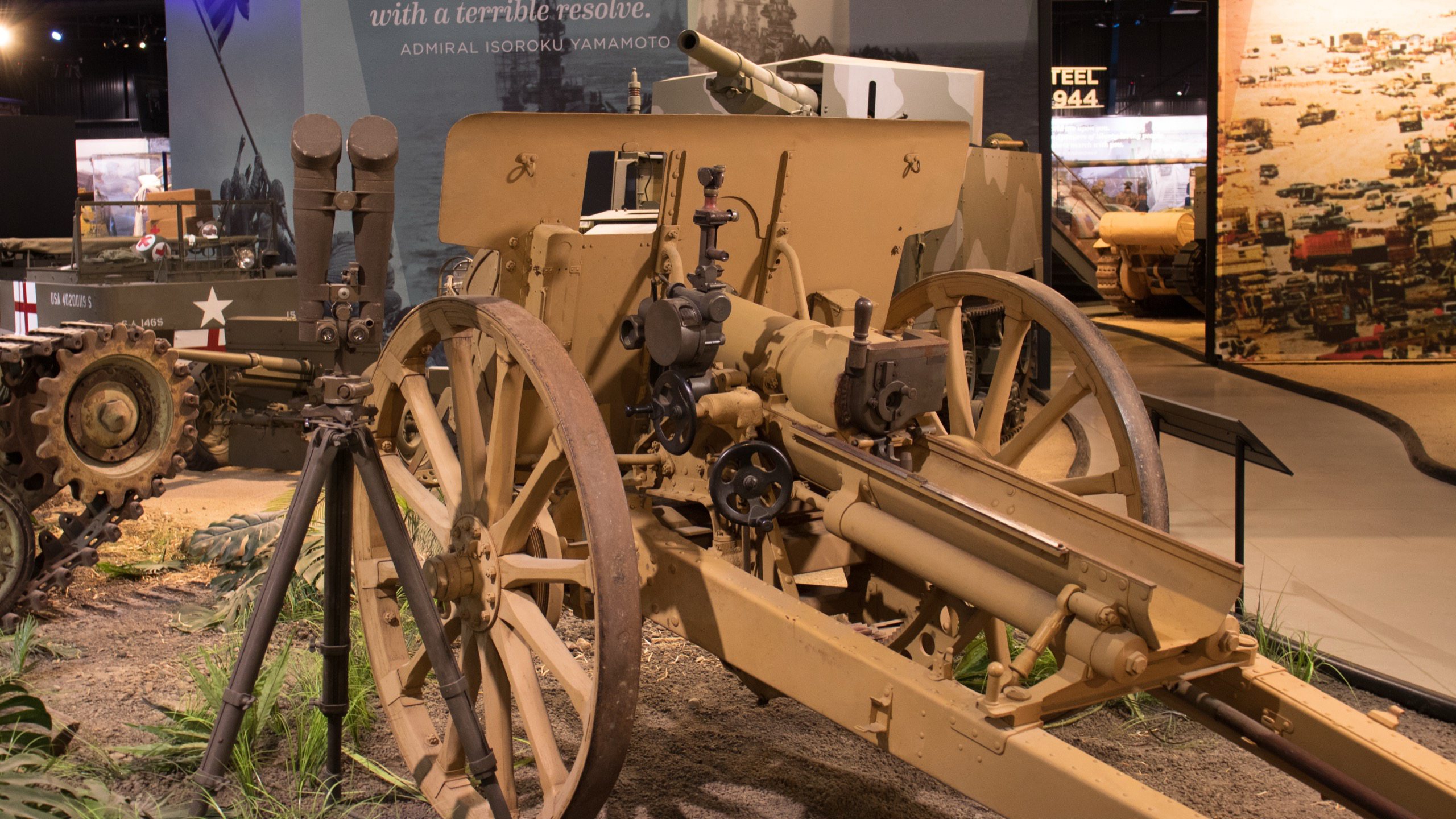 1935 Japanese Type 91 10cm Howitzer, rear