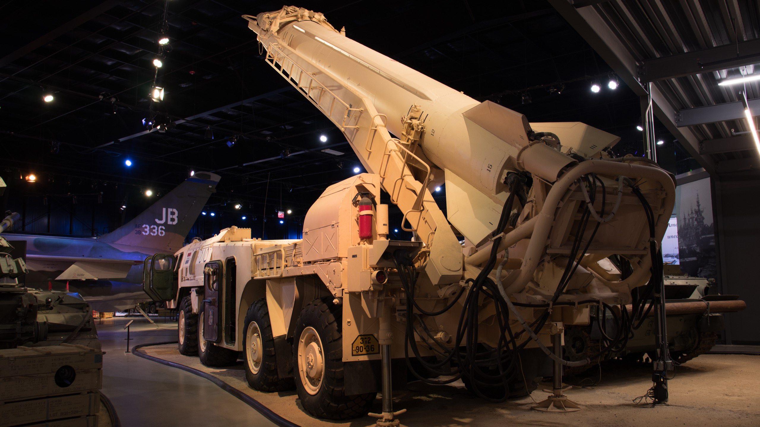 1985 SS-1C Scud-B with MAZ-543 Transport, left rear