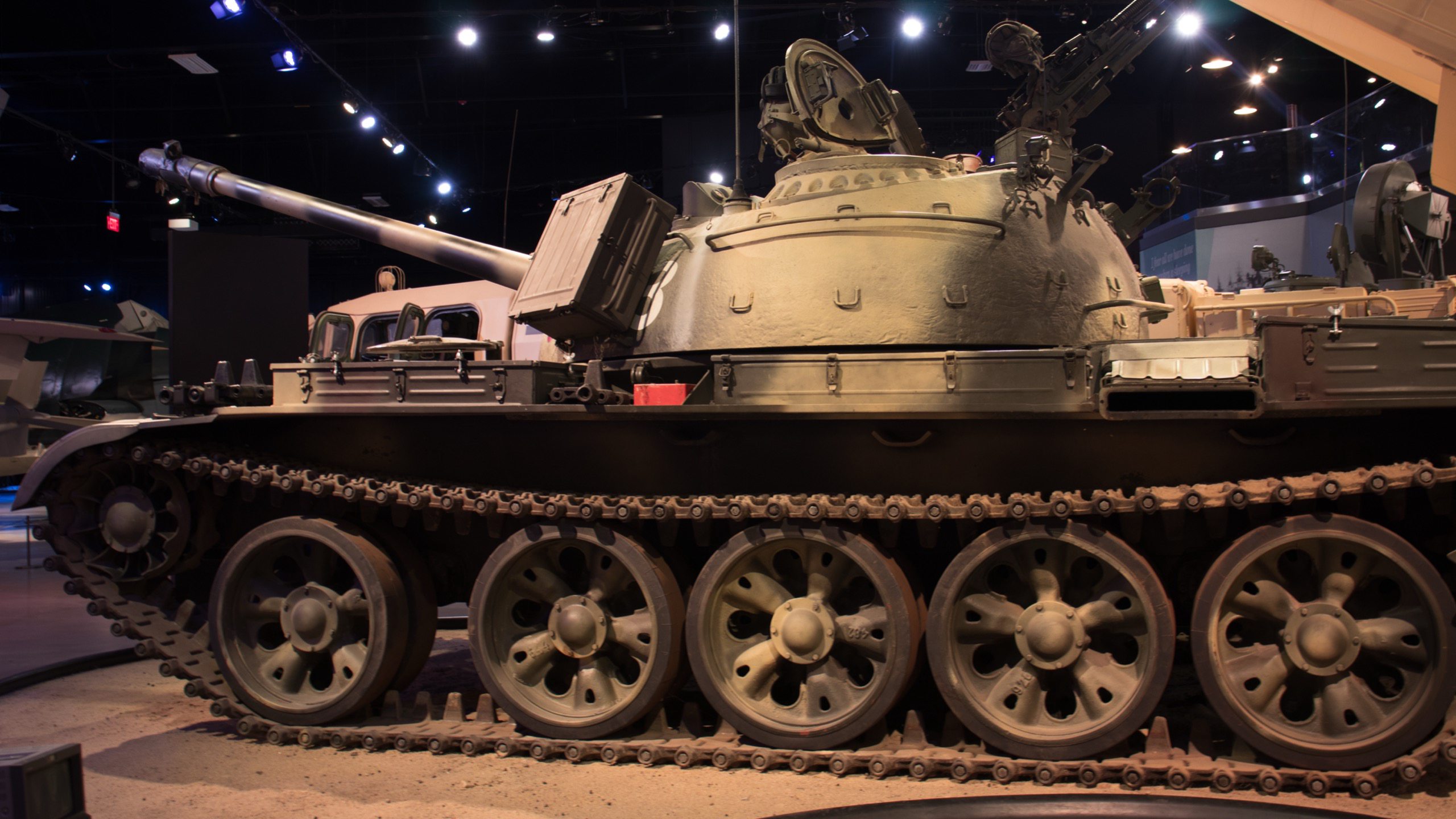 1980 Soviet T-55, left side