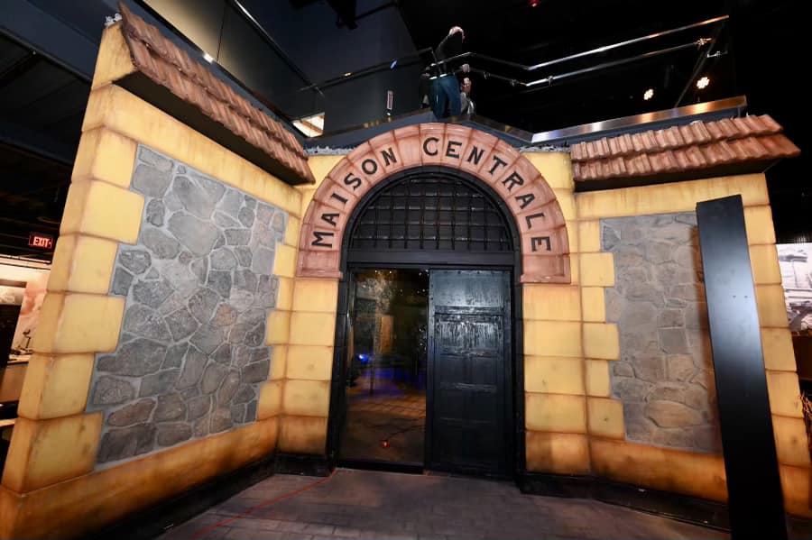 Recreation of the Maison Centrale (Hoa Lo prison) entrance