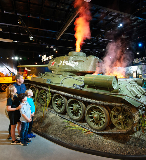 Clash of Steel tank exhibit